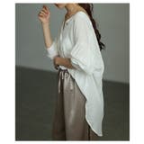 大人の抜け感纏うVネックフィッシュテールシアーブラウス レディース ファッション | Sawa a la mode | 詳細画像20 