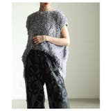 華やかにアップデートするシャギーニットベスト レディース ファッション | Sawa a la mode | 詳細画像13 