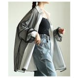 モードに揺れるオーガンジーレイヤードオーバーシャツ レディース ファッション | Sawa a la mode | 詳細画像13 