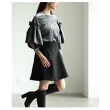 モードに揺れるベロア×フェイクレザーフレアスリーブトップス レディース ファッシ… | Sawa a la mode | 詳細画像21 