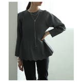 愛されシルエット纏うスポンジニットペプラムトップス レディース ファッション | Sawa a la mode | 詳細画像13 