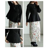 愛されシルエット纏うスポンジニットペプラムトップス レディース ファッション | Sawa a la mode | 詳細画像18 