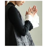 手元の華やぎに惚れるフレアレーススリーブリブニットトップス レディース | Sawa a la mode | 詳細画像9