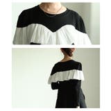 ドラマティックを纏うシフォンフリルカットソートップス レディース ファッション | Sawa a la mode | 詳細画像5 