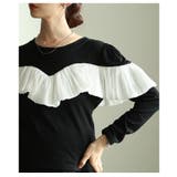 ドラマティックを纏うシフォンフリルカットソートップス レディース ファッション | Sawa a la mode | 詳細画像9 