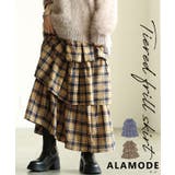 スイート×トラッドなタータンチェックティアードフリルスカート レディース | Sawa a la mode | 詳細画像1