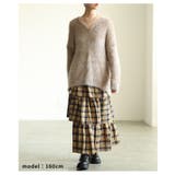 スイート×トラッドなタータンチェックティアードフリルスカート レディース | Sawa a la mode | 詳細画像7