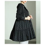 テンション上げる異素材ドット柄ティアードロングパーカー レディース ファッション | Sawa a la mode | 詳細画像12 