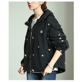 繊細な甘さ漂う花柄刺繍撥水加工マウンテンパーカー レディース ファッション | Sawa a la mode | 詳細画像18 