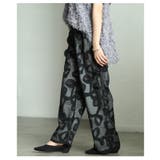 モードな遊び心を纏うペイント柄チュールレイヤードワイドパンツ レディース ファッ… | Sawa a la mode | 詳細画像9 