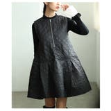 カジュアルな甘さ漂うダイヤ×花柄キルティングワンピース レディース ファッション | Sawa a la mode | 詳細画像12 