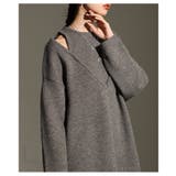 モードな存在感纏うアメリカンスリーブVネックニットトップス レディース | Sawa a la mode | 詳細画像10 