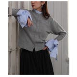 重ね着いらずのレイヤード風袖リボンカーディガン レディース ファッション | Sawa a la mode | 詳細画像21