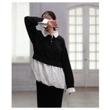 トレンドを抑えたフェイクレイヤードバルーンヘムトップス レディース ファッション | Sawa a la mode | 詳細画像14 