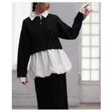 トレンドを抑えたフェイクレイヤードバルーンヘムトップス レディース ファッション | Sawa a la mode | 詳細画像16 