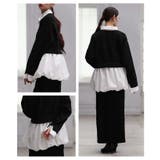 トレンドを抑えたフェイクレイヤードバルーンヘムトップス レディース ファッション | Sawa a la mode | 詳細画像19 