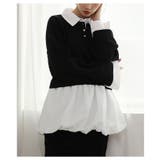 トレンドを抑えたフェイクレイヤードバルーンヘムトップス レディース ファッション | Sawa a la mode | 詳細画像20 