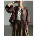 雰囲気を格上げするボリューム袖シアーレイヤードブルゾン レディース ファッション | Sawa a la mode | 詳細画像19 