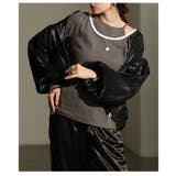 光沢感が美しい大人のシャイニーオーガンジーブルゾン レディース ファッション | Sawa a la mode | 詳細画像16
