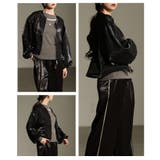 光沢感が美しい大人のシャイニーオーガンジーブルゾン レディース ファッション | Sawa a la mode | 詳細画像17