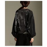 光沢感が美しい大人のシャイニーオーガンジーブルゾン レディース ファッション | Sawa a la mode | 詳細画像18