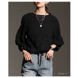 ふんわりシルエットシャーリングブラウス レディース ファッション | Sawa a la mode | 詳細画像2