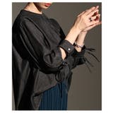 遊び心ある袖口リボン&スリットデニムブラウス レディース ファッション | Sawa a la mode | 詳細画像7