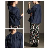 遊び心ある袖口リボン&スリットデニムブラウス レディース ファッション | Sawa a la mode | 詳細画像19
