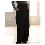 体型カバーラップデザインワイドパンツ 美脚 レディース | Sawa a la mode | 詳細画像2 