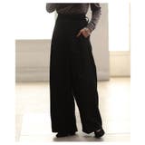 体型カバーラップデザインワイドパンツ 美脚 レディース | Sawa a la mode | 詳細画像4 