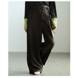 体型カバーラップデザインワイドパンツ 美脚 レディース | Sawa a la mode | 詳細画像16 