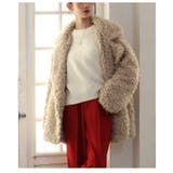 リュクスな気分高まるプードルファーダブルミドルコート レディース ファッション | Sawa a la mode | 詳細画像19 