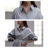 大人のきちんとモードスタイルをつくるストライプウエストタックシャツ レディース … | Sawa a la mode | 詳細画像5 