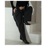 ラクして毎日映えるサイドラインピンストライプパンツ レディース ボトムス | Sawa a la mode | 詳細画像15 