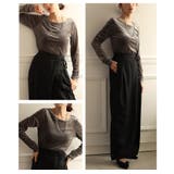 後ろ姿で差をつけるシアーベロアバックオープンプルオーバー レディース ファッション | Sawa a la mode | 詳細画像17