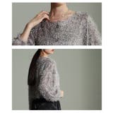 主役に魅せるフェザーニットクロップドカーディガン レディース ファッション | Sawa a la mode | 詳細画像5 