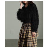 主役に魅せるフェザーニットクロップドカーディガン レディース ファッション | Sawa a la mode | 詳細画像14 