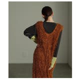 主役級の華やかさ纏うフェザーニットVネックジャンパースカート レディース | Sawa a la mode | 詳細画像8