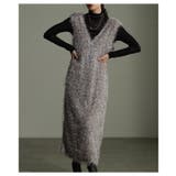 主役級の華やかさ纏うフェザーニットVネックジャンパースカート レディース | Sawa a la mode | 詳細画像16