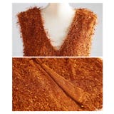 主役級の華やかさ纏うフェザーニットVネックジャンパースカート レディース | Sawa a la mode | 詳細画像23