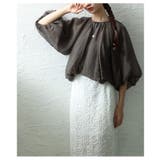 ふわり心ときめくオーガンジーバルーンシルエットブラウス レディース ファッション | Sawa a la mode | 詳細画像15 