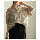 表情を豊かにするランダムコード刺繍シアーシャツ レディース ファッション | Sawa a la mode | 詳細画像17 