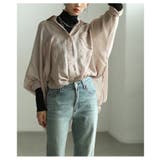 光と影で魅せるニュアンスカラードルマンシアーシャツ レディース ファッション | Sawa a la mode | 詳細画像4 