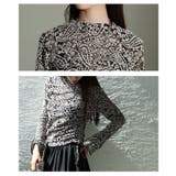 主役級のモード感纏うペイズリー柄メッシュカットソー レディース ファッション | Sawa a la mode | 詳細画像5 