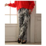 大人ハンサムなフラワージャガードワイドパンツ レディース ファッション | Sawa a la mode | 詳細画像16