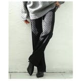 セルフカットできるリブストレートパンツ 美脚 レディース | Sawa a la mode | 詳細画像16 