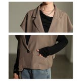 一点投入でオシャレ見えなショート丈ジレ風ジャケット レディース ファッション | Sawa a la mode | 詳細画像5 