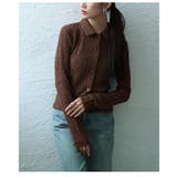 エッジを効かせたジャガードシャーリングポロトップス レディース ファッション | Sawa a la mode | 詳細画像22 