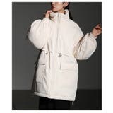 シルエットを変えて楽しめるスタンドネック中綿ウエストドロストコート レディース | Sawa a la mode | 詳細画像14 