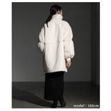 シルエットを変えて楽しめるスタンドネック中綿ウエストドロストコート レディース | Sawa a la mode | 詳細画像18 